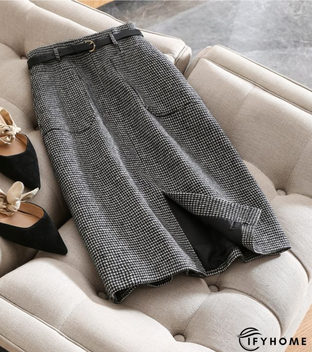 Casual Basic Daily Vintage British Half Long Skirt | IFYHOME
