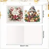6pcs DIY Hund Diamant Kunst Grußkarten für Urlaub Segen & Geschenkkarten