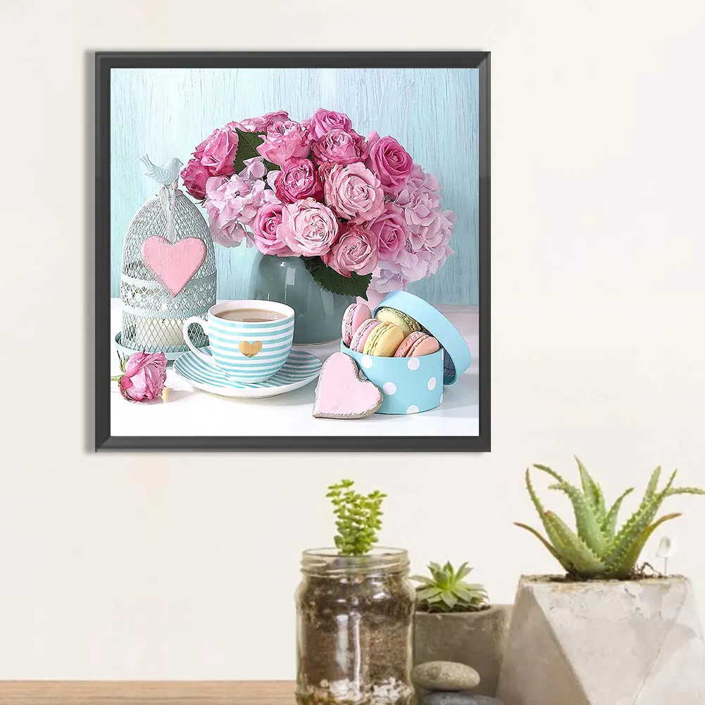 Full Round Diamond Painting 30*30cm - Rose Bouquet
