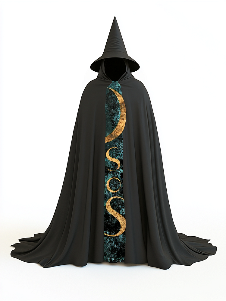 The moon and The stars long wizard cape f56d