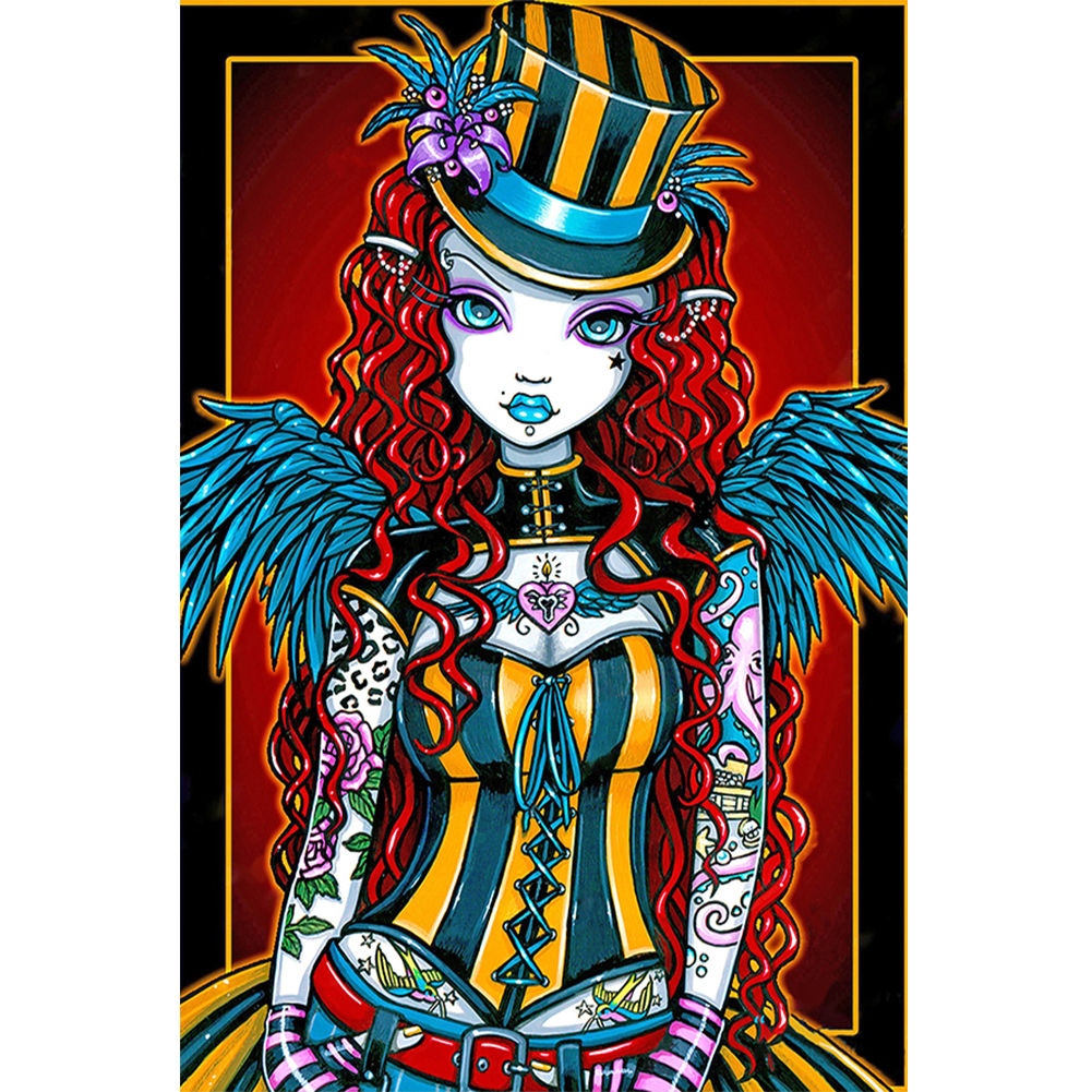 Girl 40*60cm(canvas) full round drill diamond painting