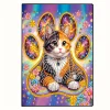  Cat 5D DIY Diamond Art Painting Notebook Kit 50 Pages A5 Rhinestone Art Painting Notebook Kit for Adults Beginners Holiday Birthday Gift