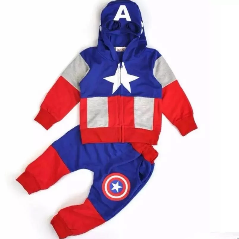 Awesome Captain America Hoodie Sweater Pants Costume