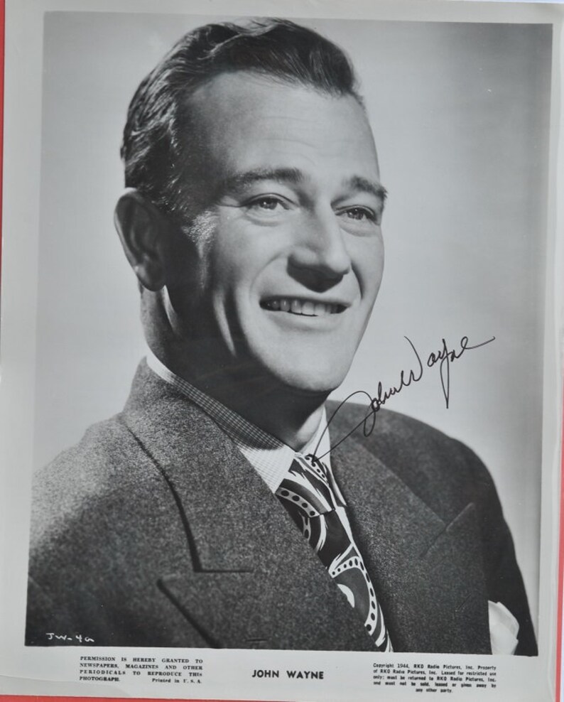 JOHN WAYNE Signed Autograph Photo Poster painting Duke wCOA