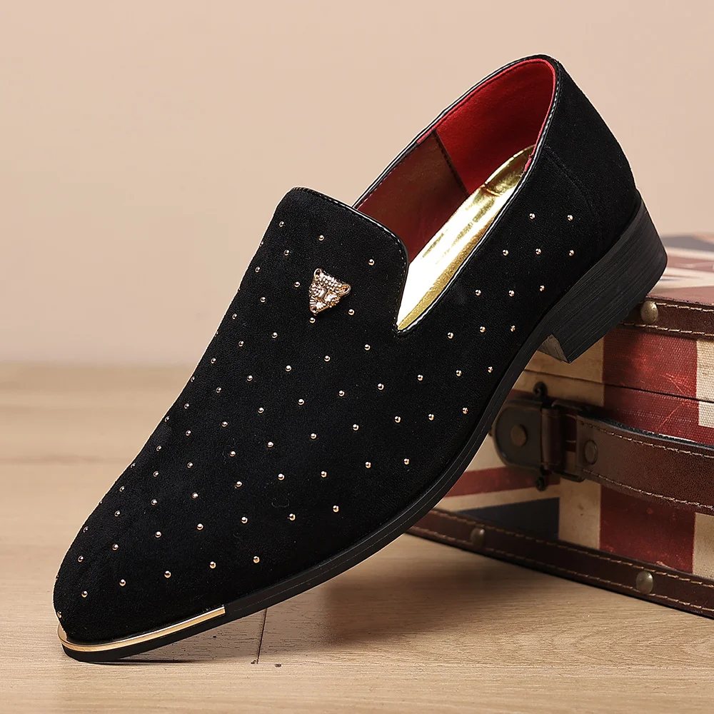 Men's Polka Dot Loafer Shoes
