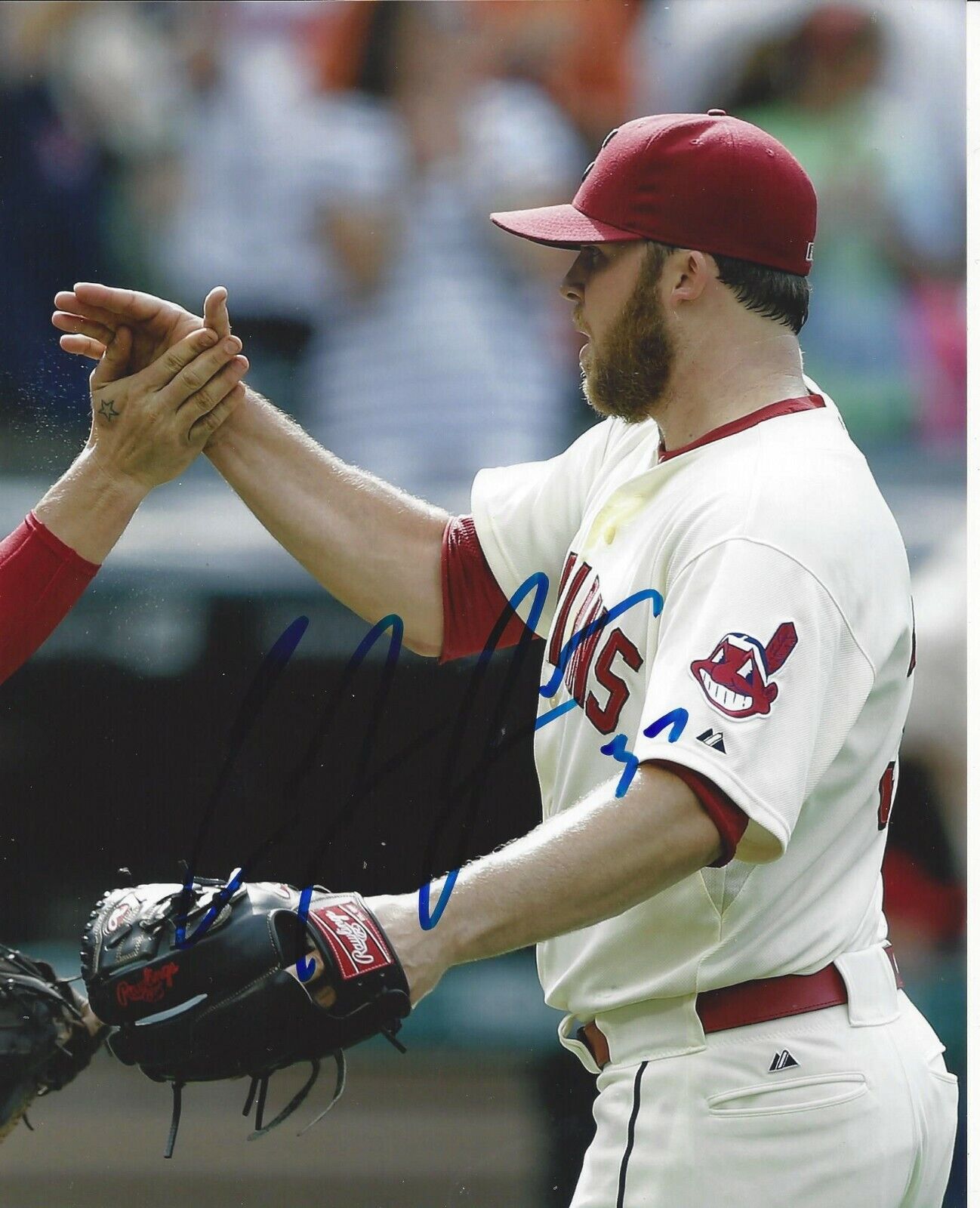 Cody Allen autographed 8x10 Cleveland Indians#S893