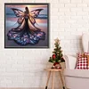 (40*40cm)Butterfly Girl - Round AB Drill Diamond Painting