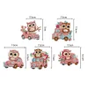 5Pcs DIY Diamond Painting Owl Keychain