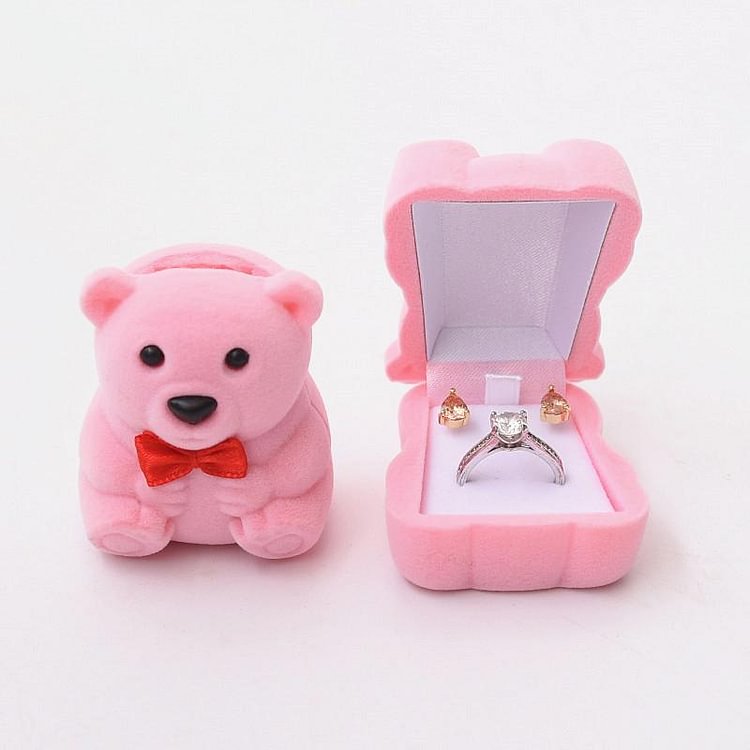 Bow Tie Bear Jewelry Box