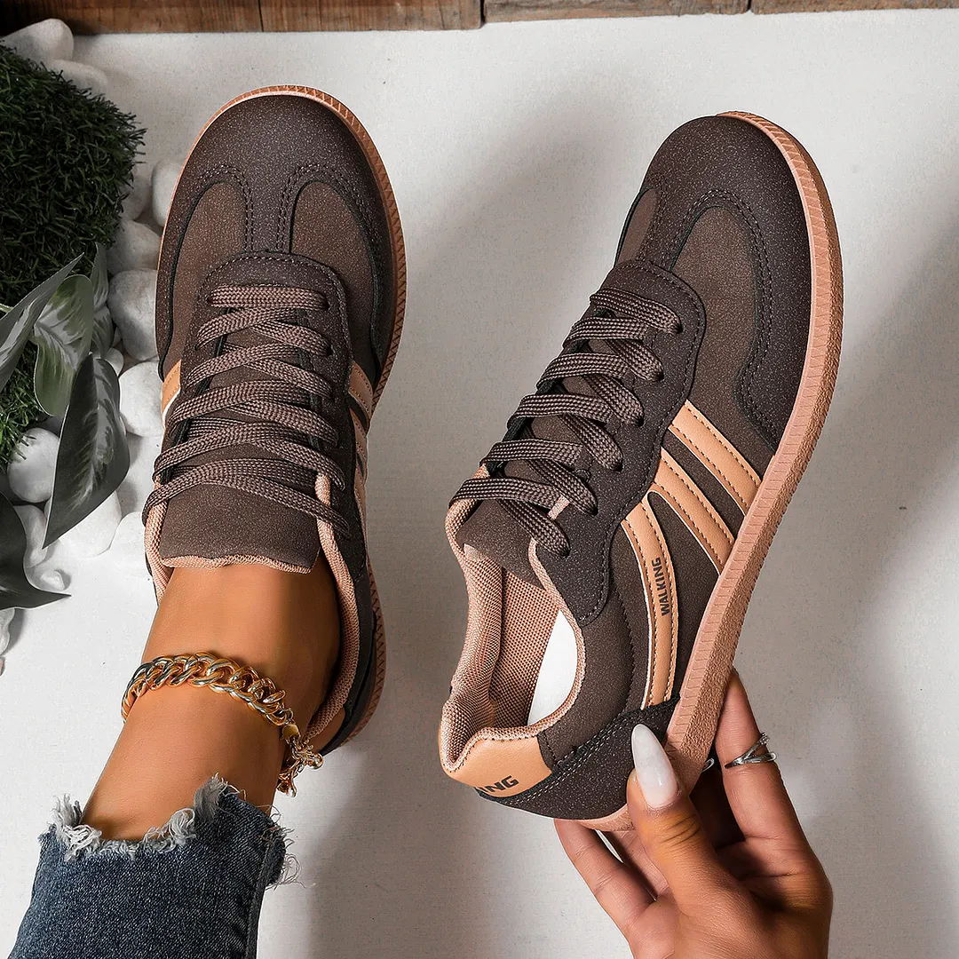 Breakj Breakj Women's 2025 New German Training Shoes Women's Retro Color Tie Single Shoes Women