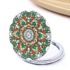 DIY Diamond Painting Mandala Pattern Portable Pocket Mirror Kit