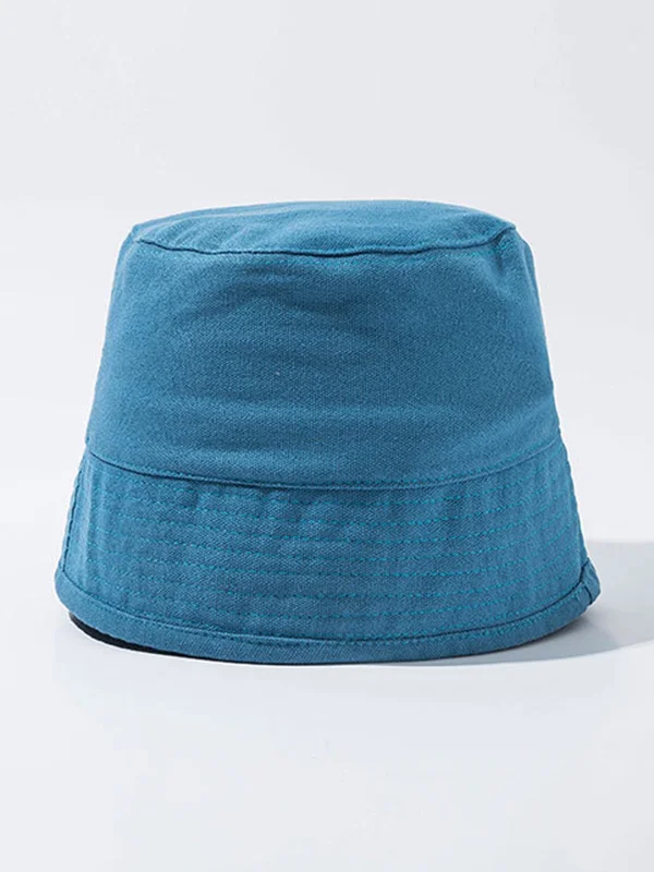 Ramie Cotton Solid Color Vintage Fisherman Hat