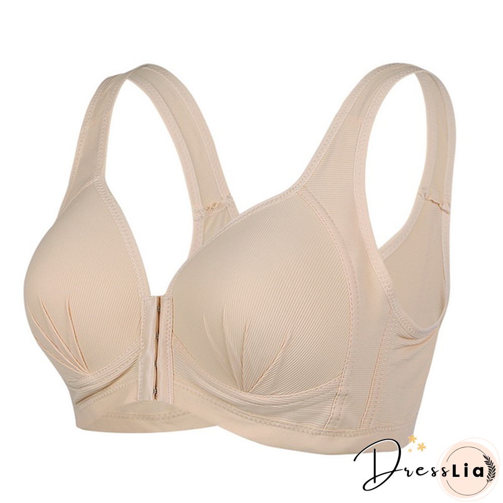 Sexy Plus Size Front Closure Sports Bra Push Up Fitness Underwear Shockproof BreathableGym Fitness Running Yoga Sports Top