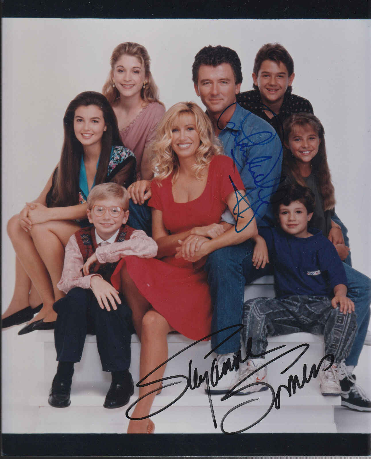 Suzanne Somers & Patrick Duffy ORIGINAL AUTOGRAPH 8 x 10 Step by Step