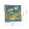 Diamond Painting -5D Full Round Drill 3 Dolphin(40x40cm)