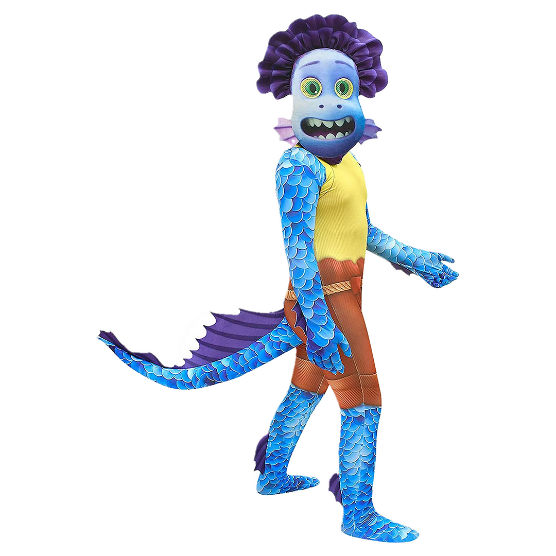 Luca Sea Monster Alberto Costume Jumpsuit for Kids