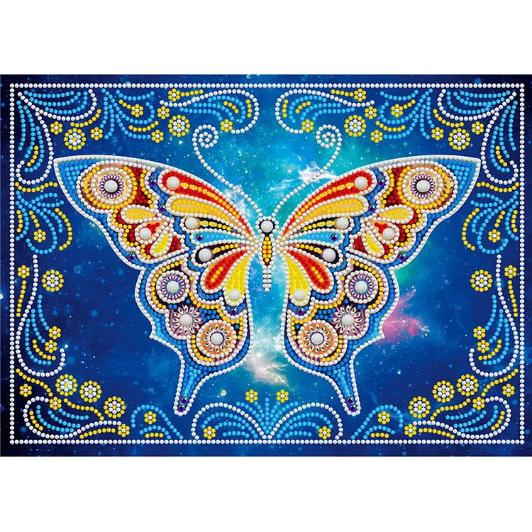 Butterfly Luminous  Special Shape Partial  Diamond Painting 40*30cm