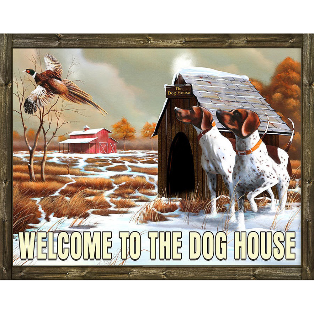 

Welcome Kennel - Round Drill Diamond Painting - 45*35CM, 501 Original