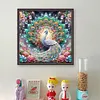 Peacock Spreads Its Tail-11CT Stamped Cross Stitch 50*50cm/19.69*19.69in