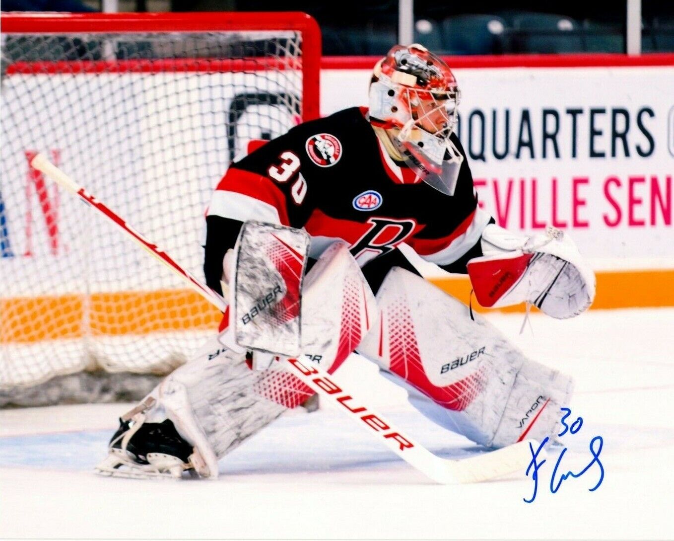 FILIP GUSTAVSSON autographed SIGNED BELLEVILLE SENATORS 8X10 Photo Poster painting