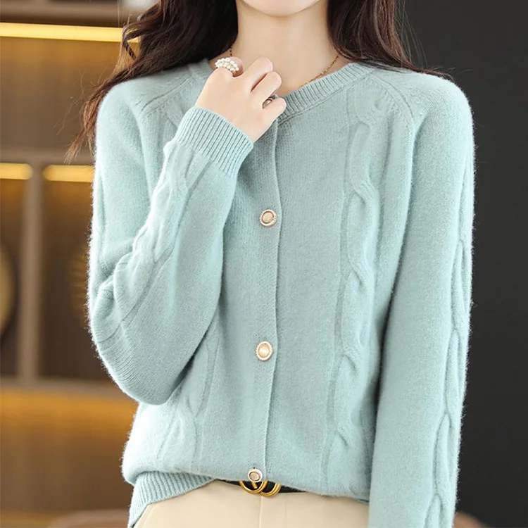 Long Sleeve Knitted Sweet Sweater QueenFunky