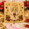 Framed Christmas Fairy - Pearls Painting Kit DIY Diamond Painting Pearl Dot Crafts 20x20CM