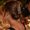 Lotus DIY Diamond Painting Claw Clips for Adults Beginners Diamond Art Western Hair Clips Anti-Slip Design for Women Long Short Hairstyle Jewelry Supplies