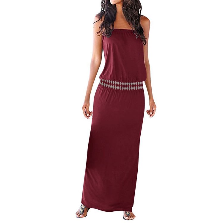Women's Bohemian Casual Elegant Stitching Dress
