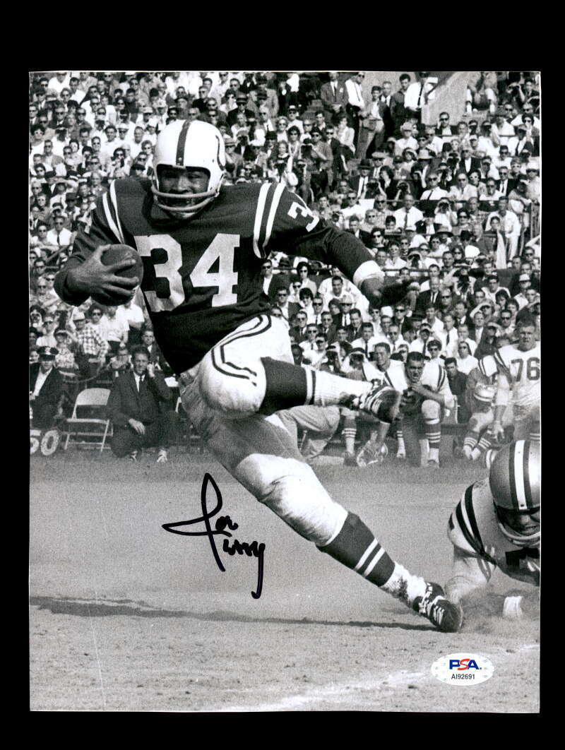 Joe Perry PSA DNA Signed Baltimore Colts 8x10 Autograph Photo Poster painting