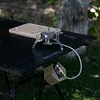 Stainless Steel Gas Canister Hanging Hook with Opener for IGT Camping Table