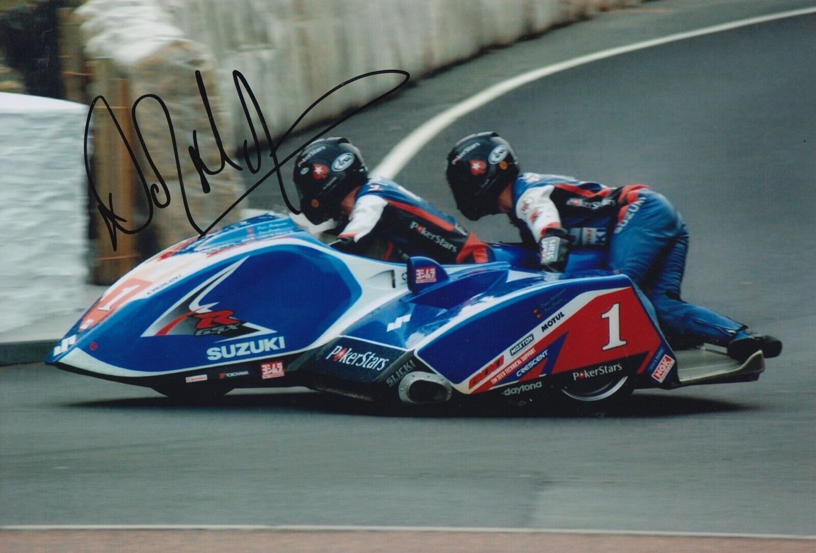 Dave Molyneux Hand Signed 12x8 Photo Poster painting - Isle of Man TT Autograph.