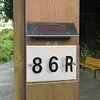 LED Solar House Number Light Digital Address Indication Doorplate Light