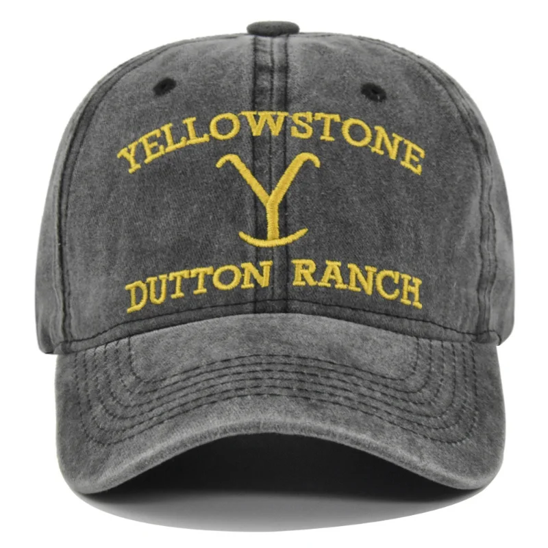 Yellowstone Ranch Embroidered Baseball Cap Outdoor Casual Adjustable Baseball Cap
