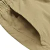 Men's Vintage Multi-Pocket Elastic-Waist Cargo Shorts by Inlyline