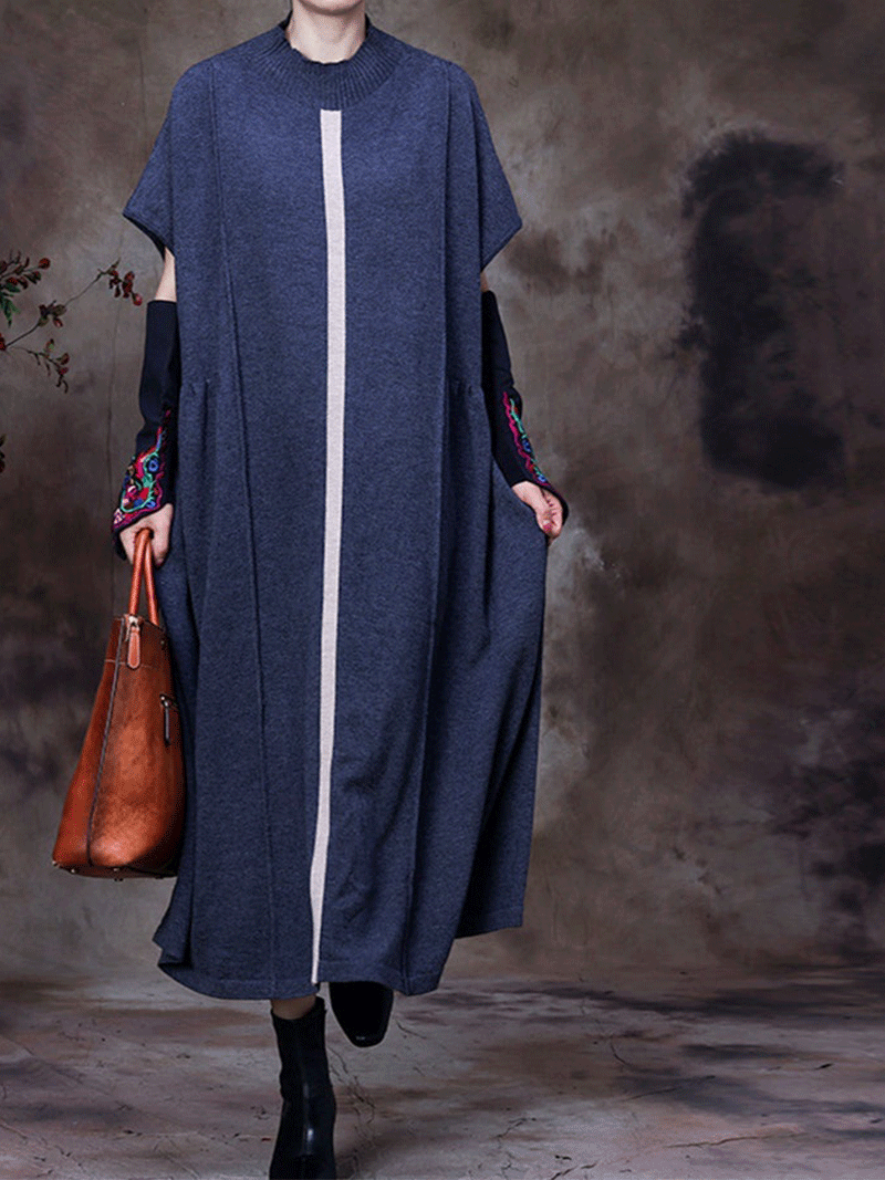 Look My Love Knitting Sweater Dress