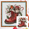 (US Only)Full Embroidery cotton Thread 11CT Counted Christmas Cross Stitch Kit40x40cm