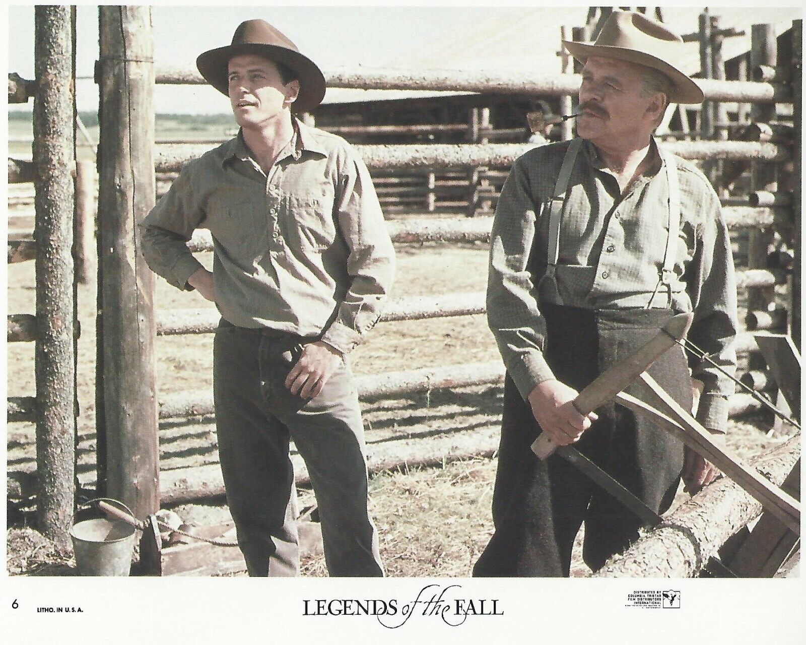 Legends Of The Fall Original 8x10 Lobby Card Poster 1994 Photo Poster painting #6 Quinn Hopkins