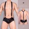 PU embossed imitation leather sexy nightclub home sexy underwear