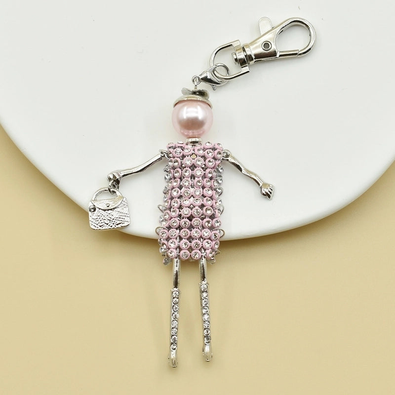 Casual Cartoon Alloy Bag Pendant Keychain