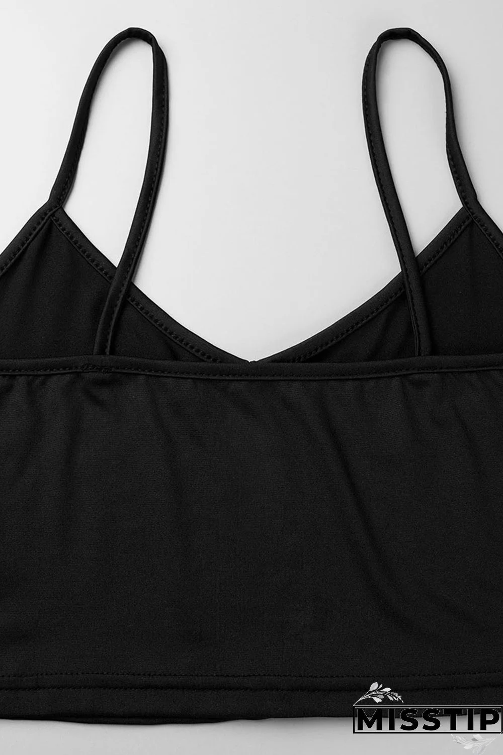 Grey Sexy Street Print Patchwork Spaghetti Strap Tops