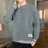 Men's Casual Loose Round Neck Sweater