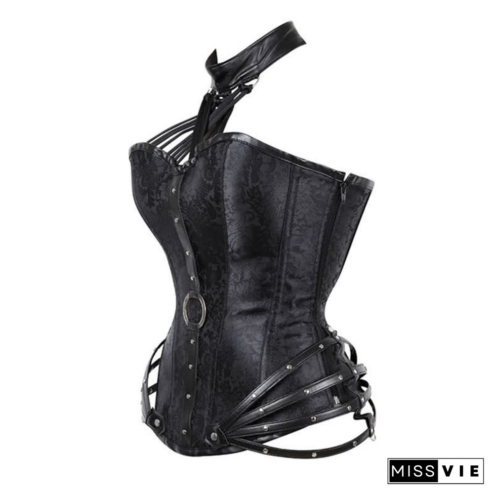 Gothic Steampunk Halter Corset Tops