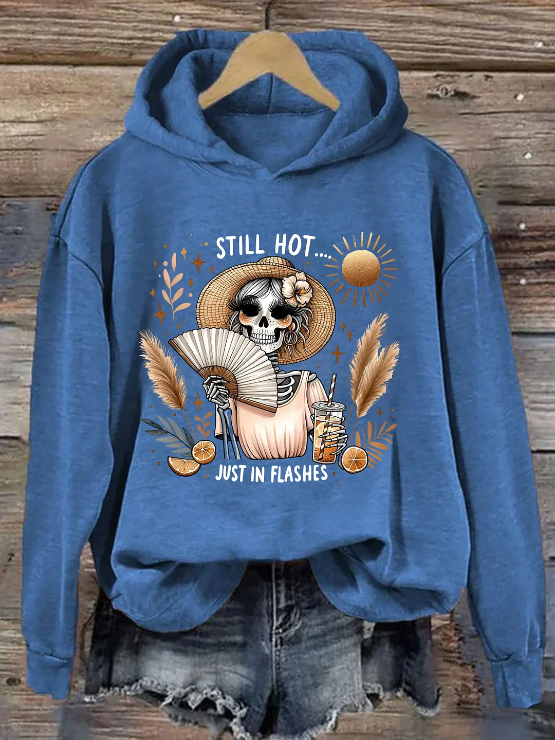 Funny Menopause Skeleton Hoodie