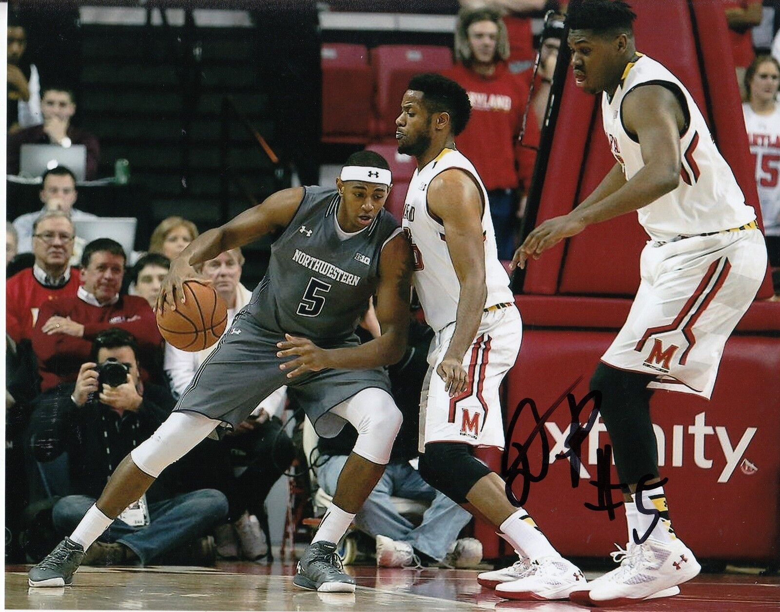 DERERK PARDON signed (NORTHWESTERN WILDCATS) BASKETBALL 8X10 Photo Poster painting W/COA #2