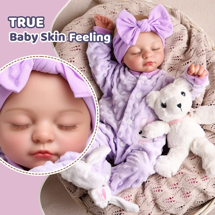 [90Days Lowest Price]Babeside Sleeping Reborn Baby Mira 17'' Newborn Girl Healing of the Heart