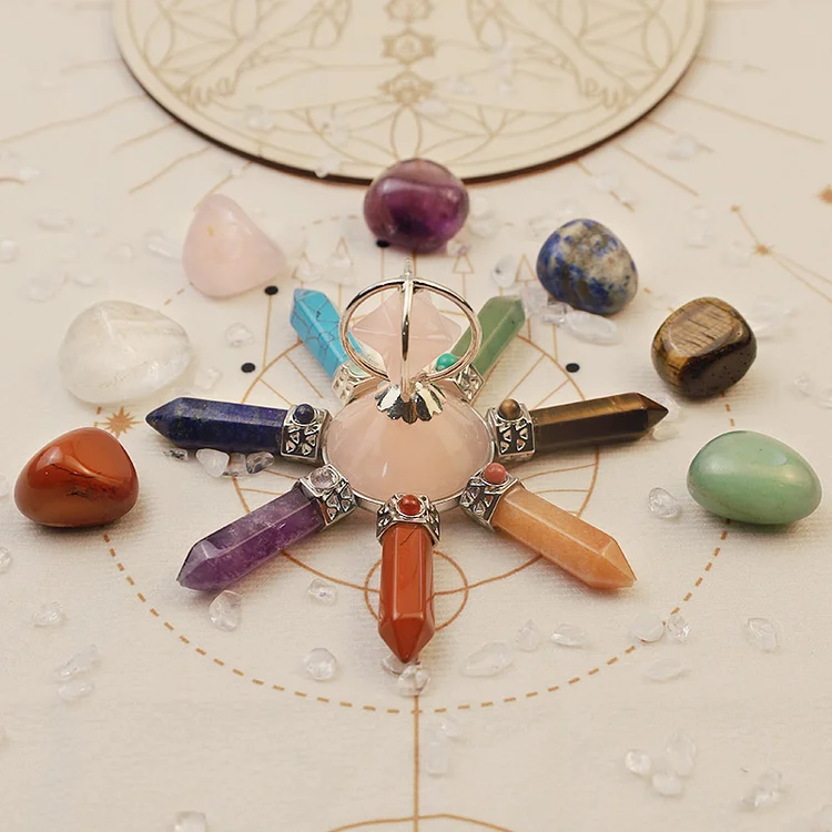 Natural Crystal Chakra Decoration