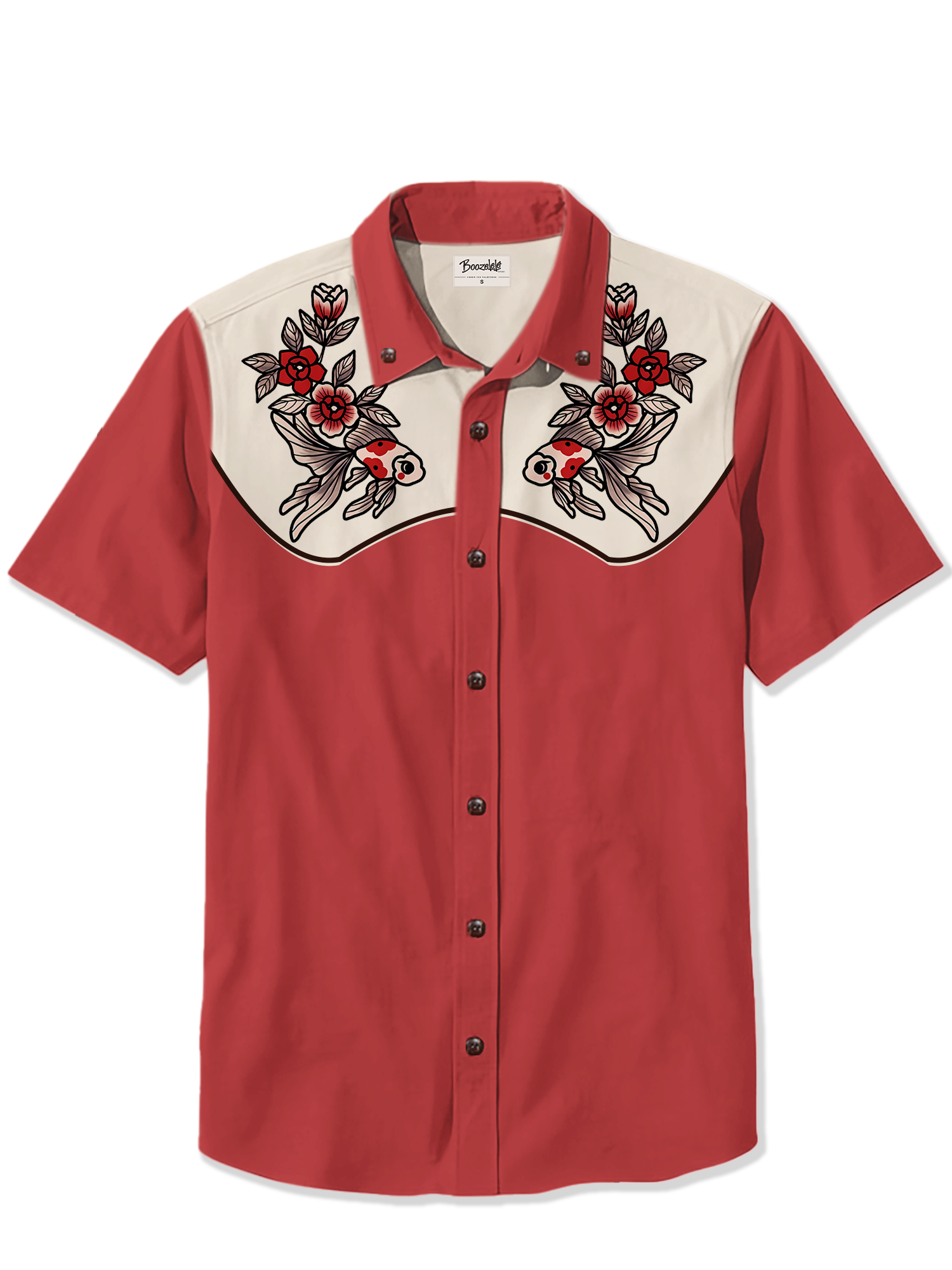 Vintage Goldfish Flower - 100% Cotton Shirt