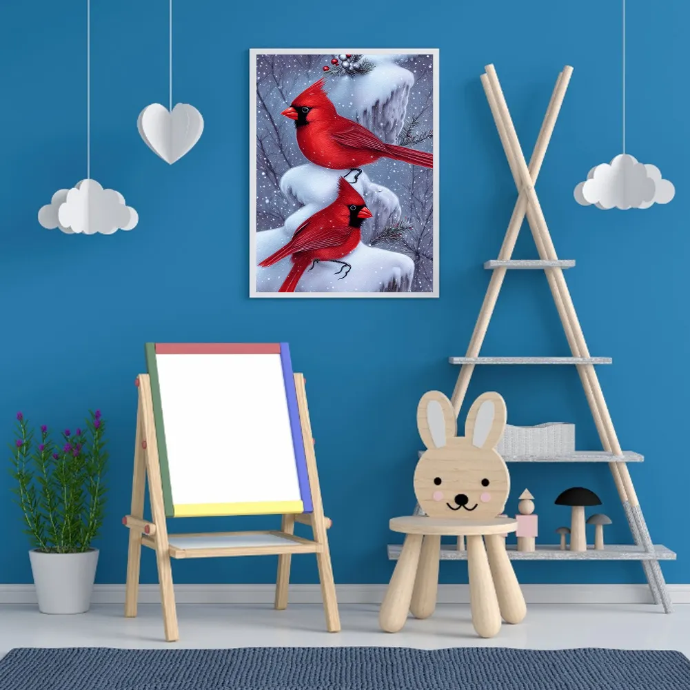 Diamond Painting - Full Round Drill - Cardinal(Canvas Size|30*40cm)