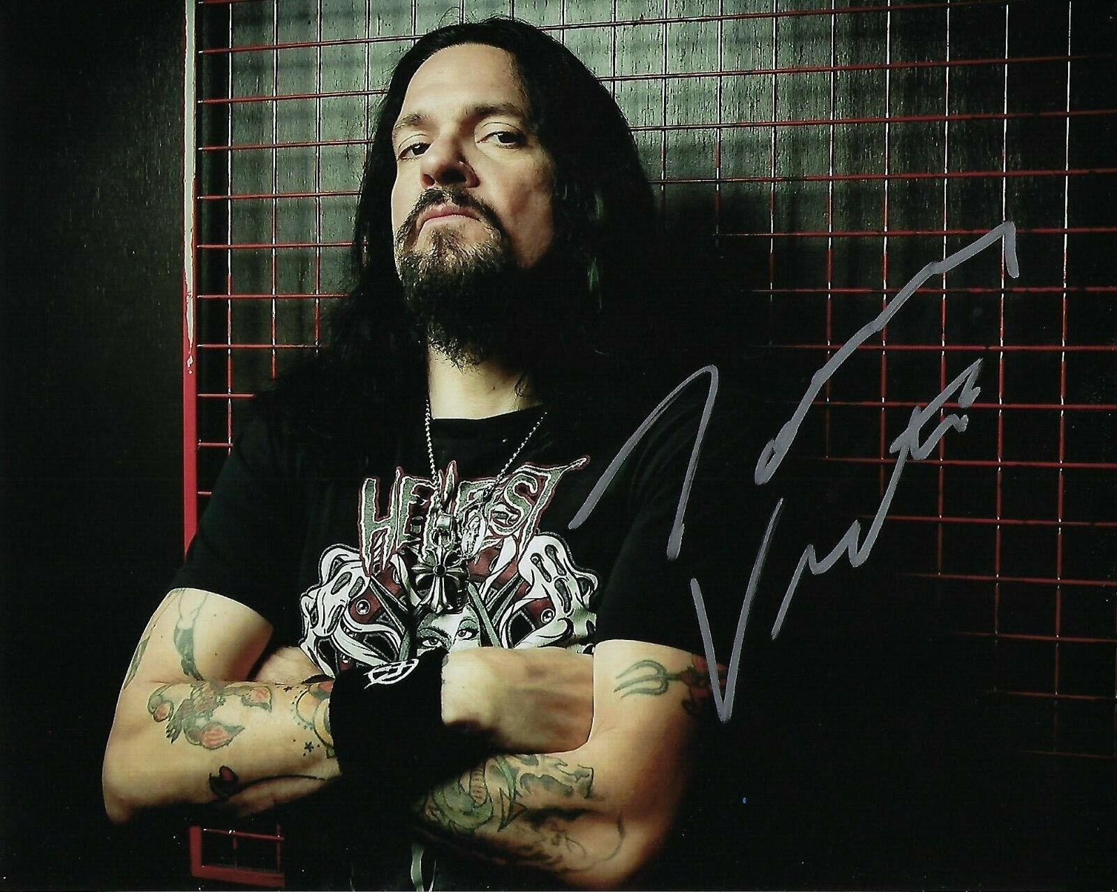 GFA Prong & Danzig Metal Star * TOMMY VICTOR * Signed 8x10 Photo Poster painting PROOF T7 COA