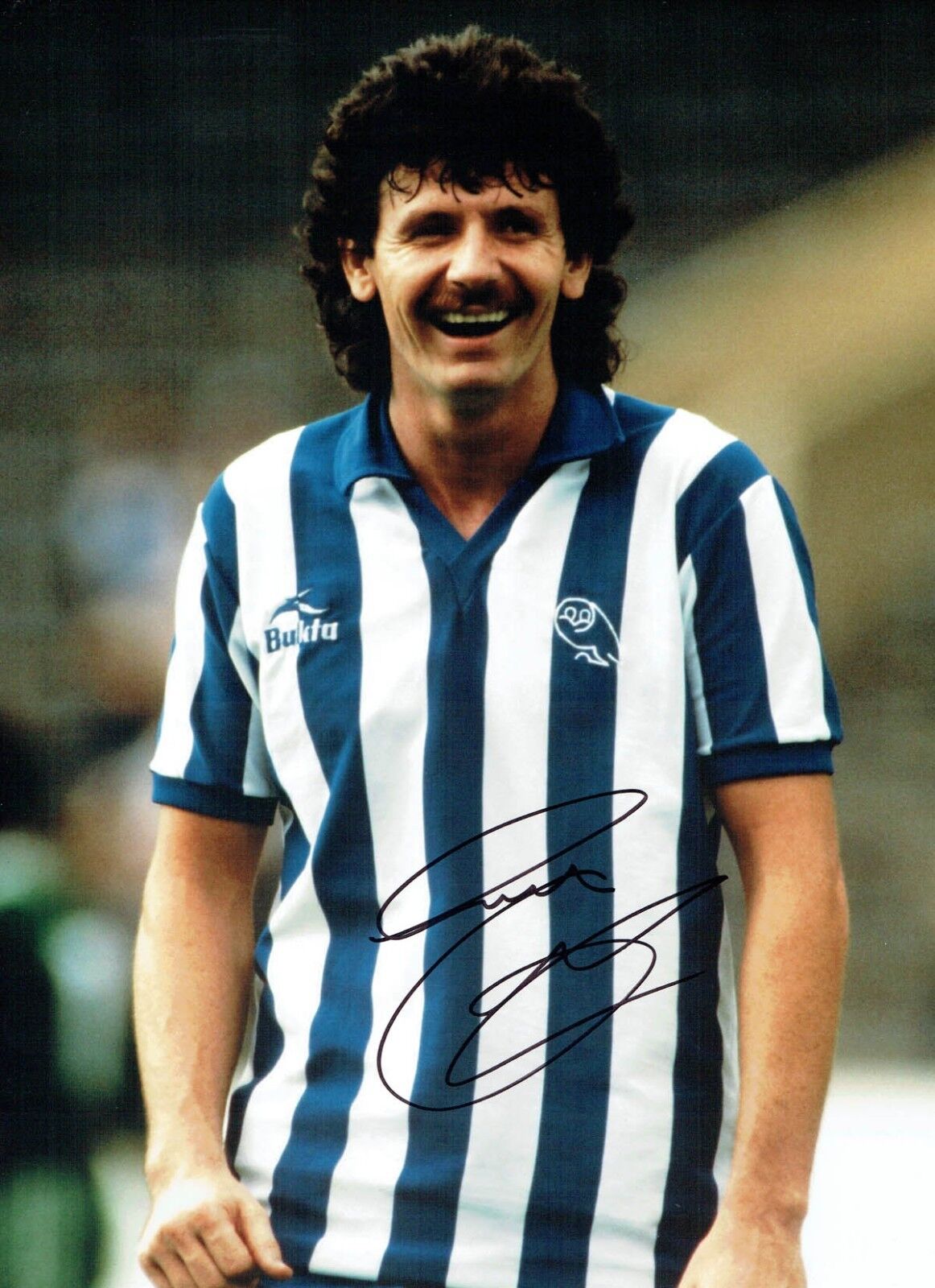 Terry CURRAN Signed Autograph 16x12 Photo Poster painting 1 Sheffield Wednesday OWLS AFTAL COA